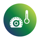 temperature moisture controlled zones storage icon