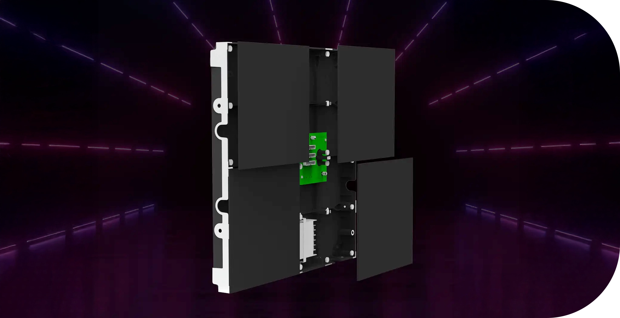 LEDX cable-less modules LED display