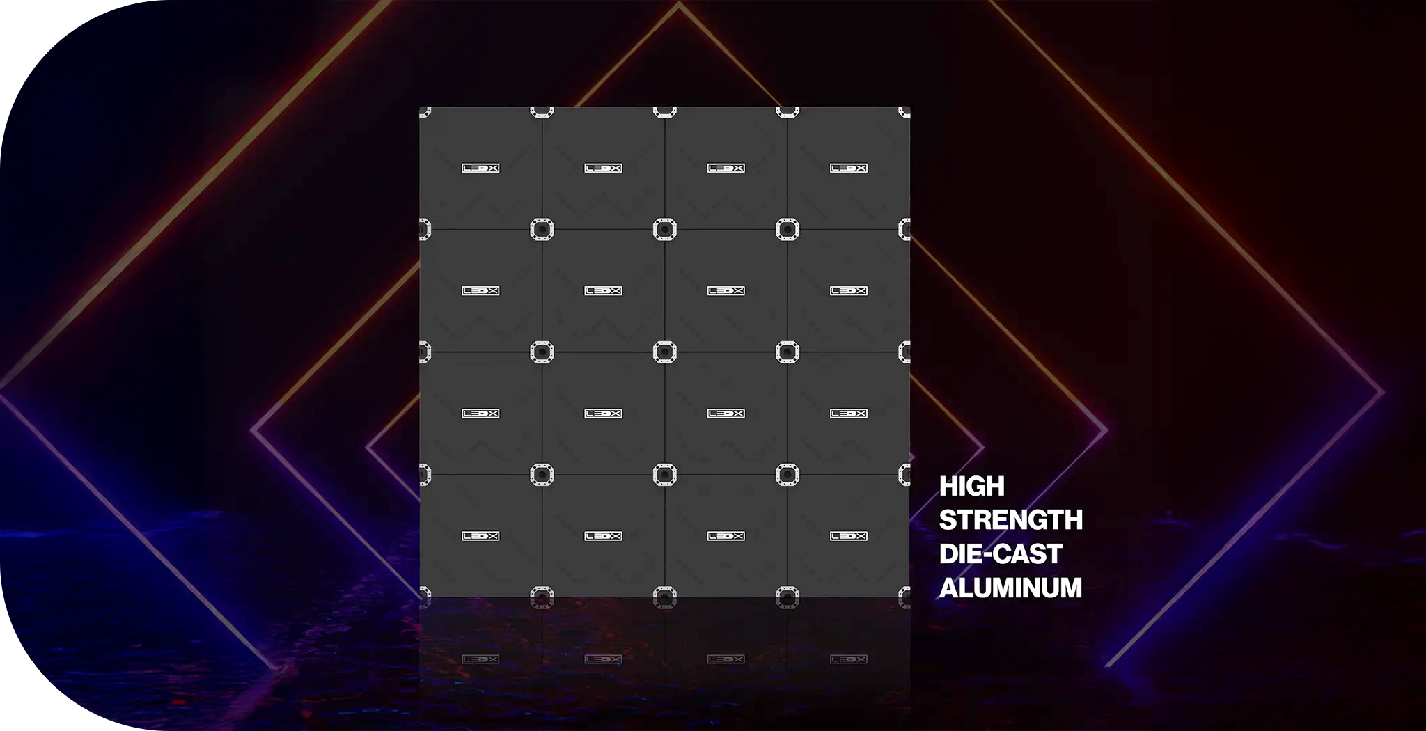 LEDX perfect flatness LED display