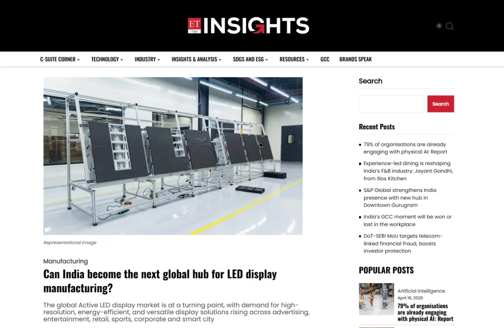 india global hub led display manufacturing