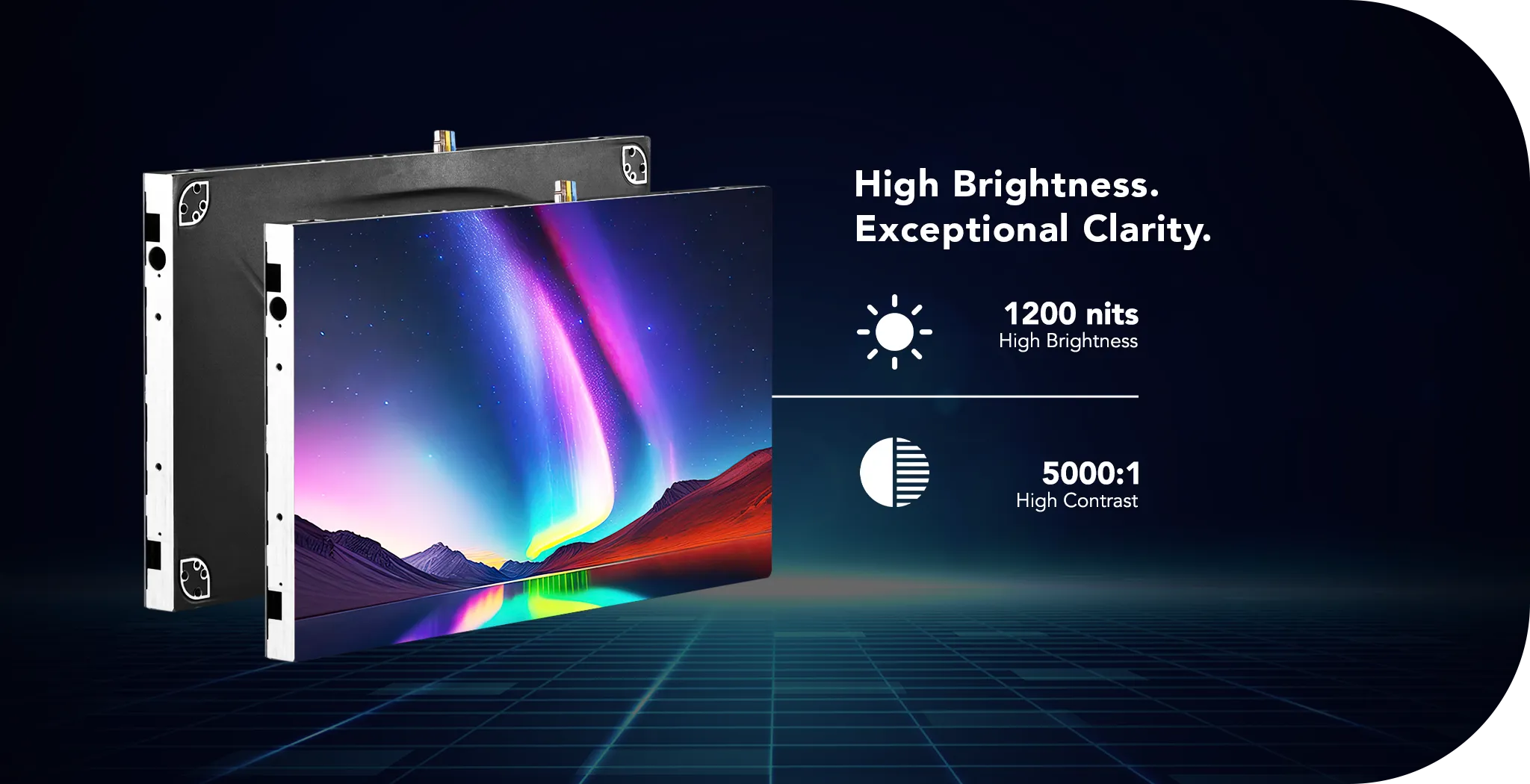 LEDX high brightness LED display with exceptional clarity