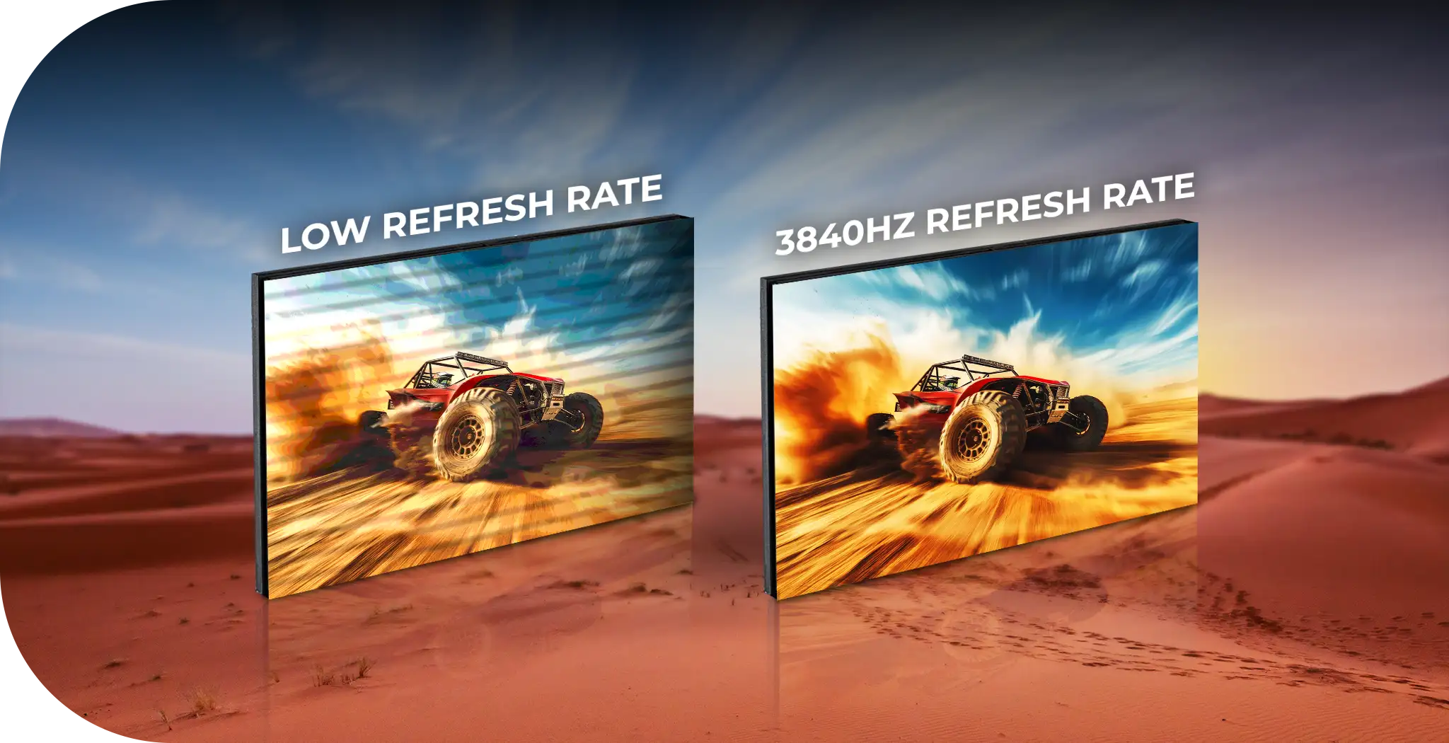 smooth visuals with 3840Hz refres rate od module